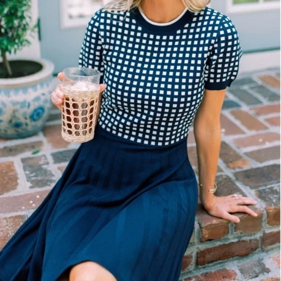 NWT Draper James Gingham Sweaterdress 1X - Picture 2 of 7